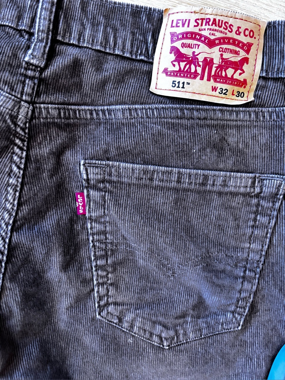 Levi's 511 Slim Corduroy Jeans in Brown W32 L30